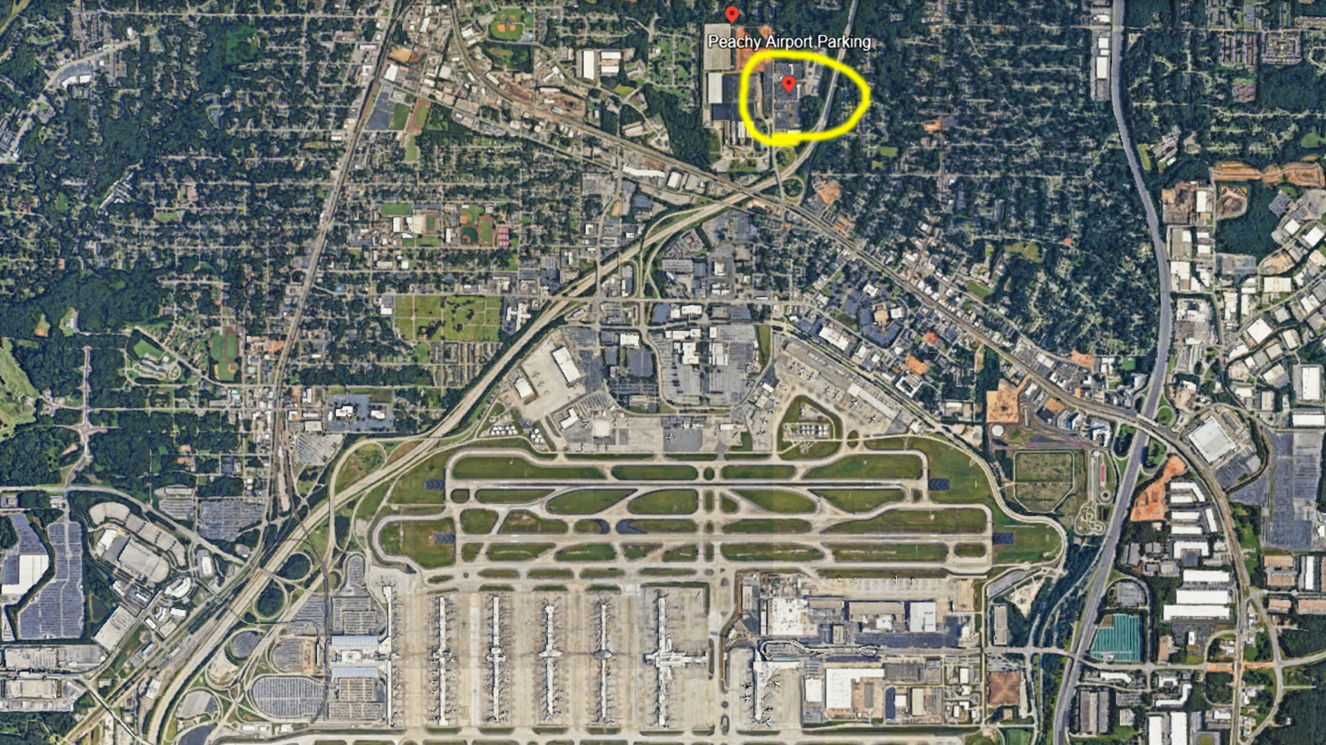 Atlanta peachy airport parking