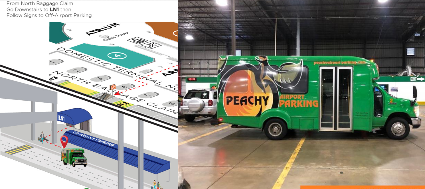 Shuttle Service Atlanta peachy parking